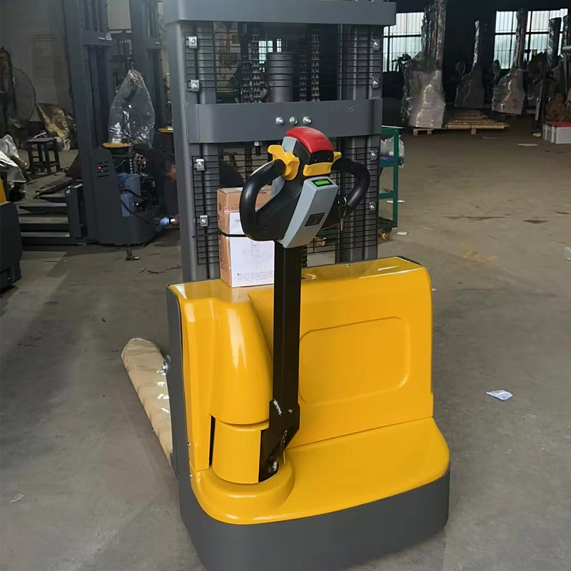 Factory Direct Sale Pallet Lifter Forklift in Warehouse Lifting Height 1600mm 3000mm Semi Electric Pallet Stacker
