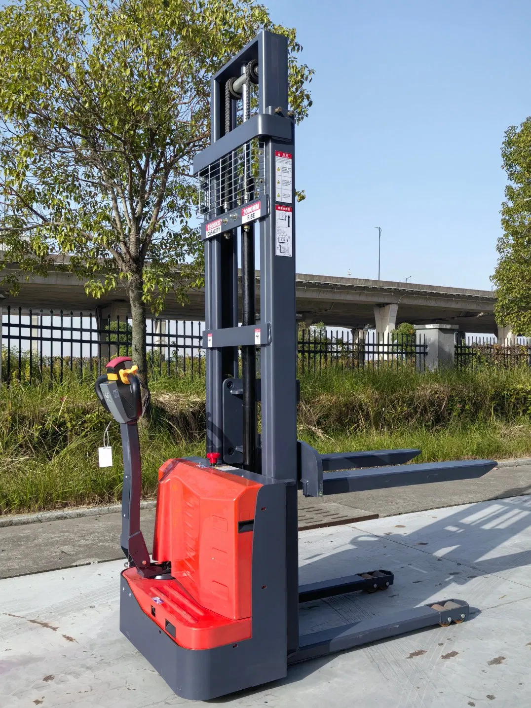 Microlift Lead-Acid Electric Stacker 1500kg High-Performance Pedestrian Fork-Over Type