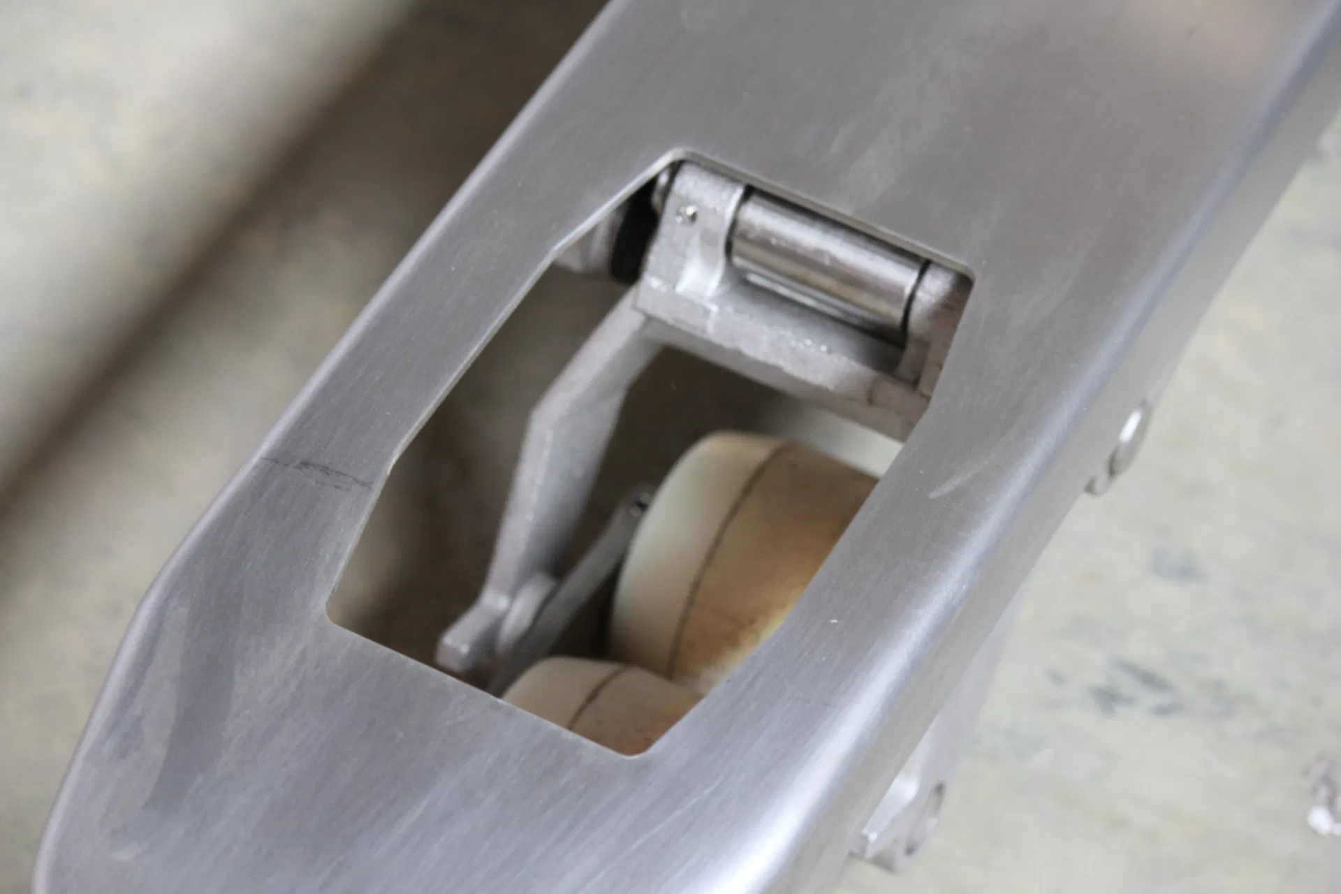 Stainless Steel Pallet Truck Side View