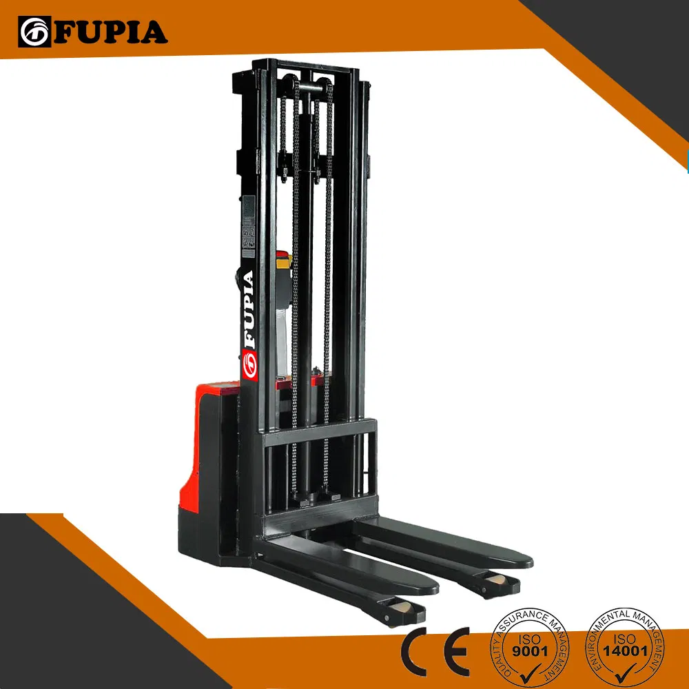 China Electric Pallet Forklift Stacker 1000kg Battery Powered Pedestrian Stacker