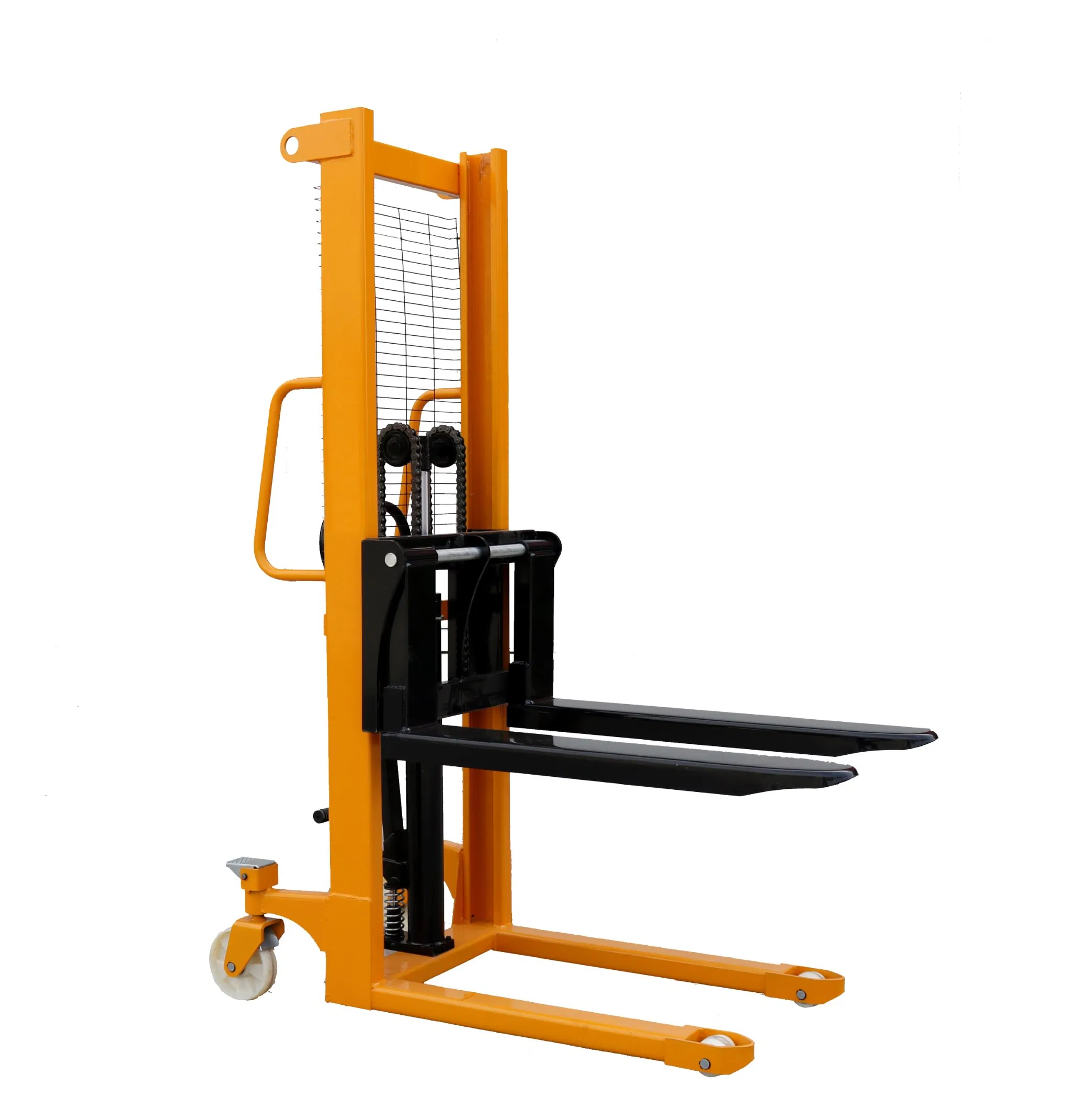 Factory Direct 500kg-1000kg Manual Electric Hand-Pushed Forklift Small Hydraulic Self-Lift Stacker