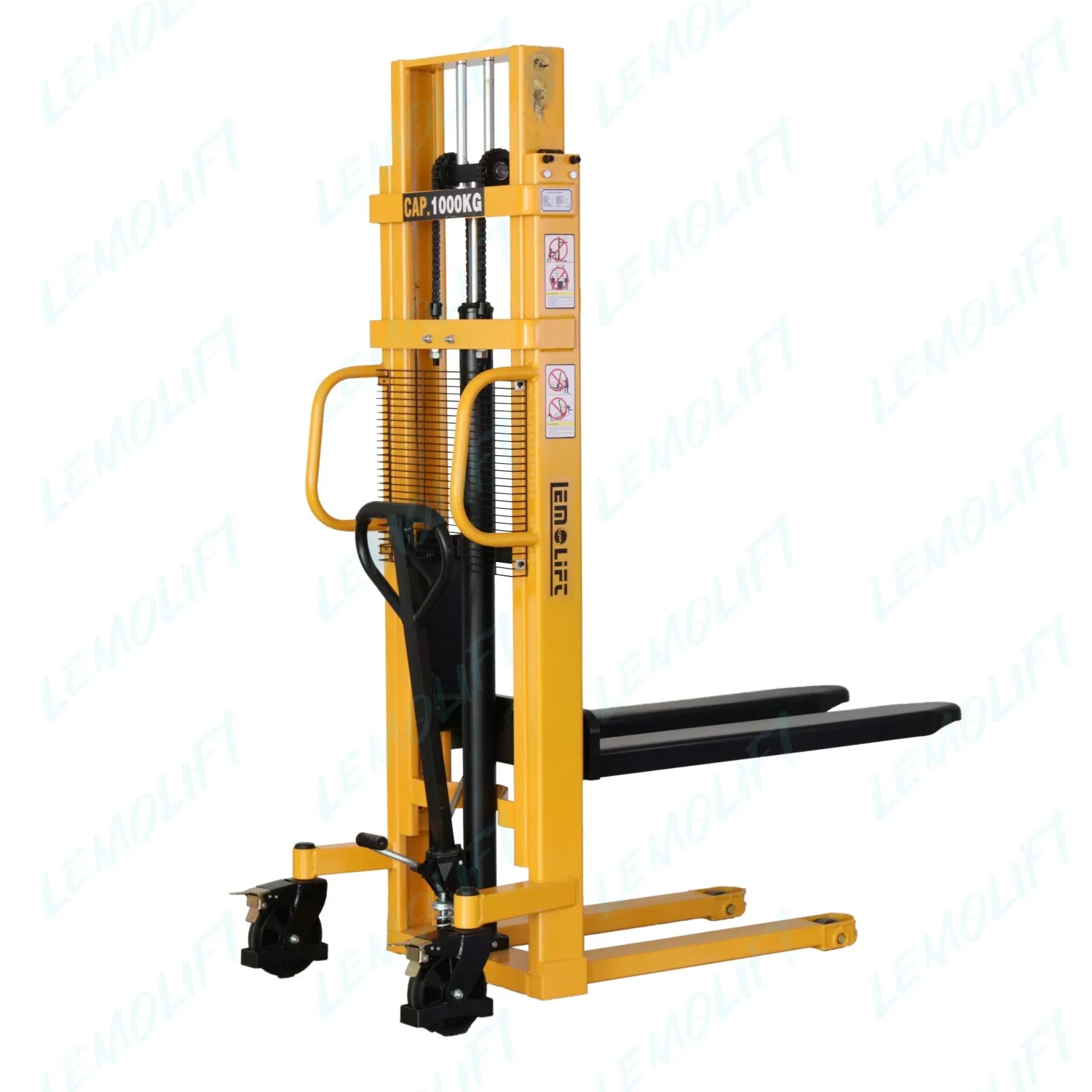 Hot Sale Electric Hydraulic Lifting Stacker Forklift 1500kg Cheap Price CE Manual Pump Pallet Stacker High Quality Battery Manual Stacker 3500mm Lifting Height