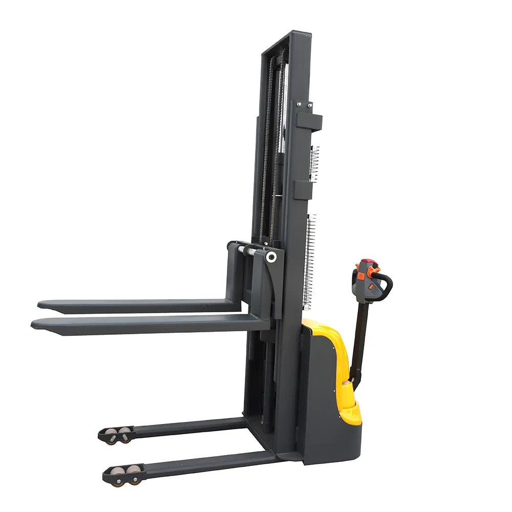 1.5 Ton 1500kg Lifting Height 2000mm 2m Walkie Pedestrian Battery Operated Electric Pallet Stacker