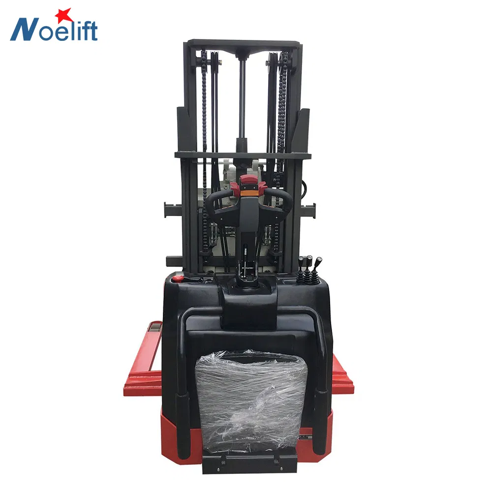 China 1000kg 1500kg 2000kg Battery-Powered Pedestrian Pallet Stacker Full-Electric Electric Forklift for Restaurant Industries