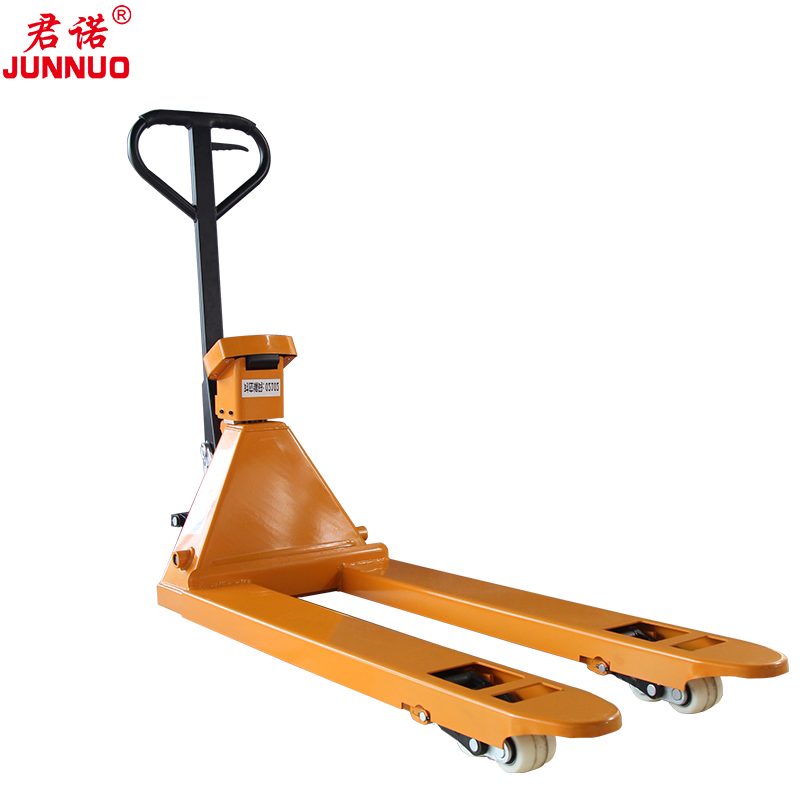 3000 Kg Hot Selling Hydraulic Manual Forklift Hand Pallet Truck with Weighing Scale