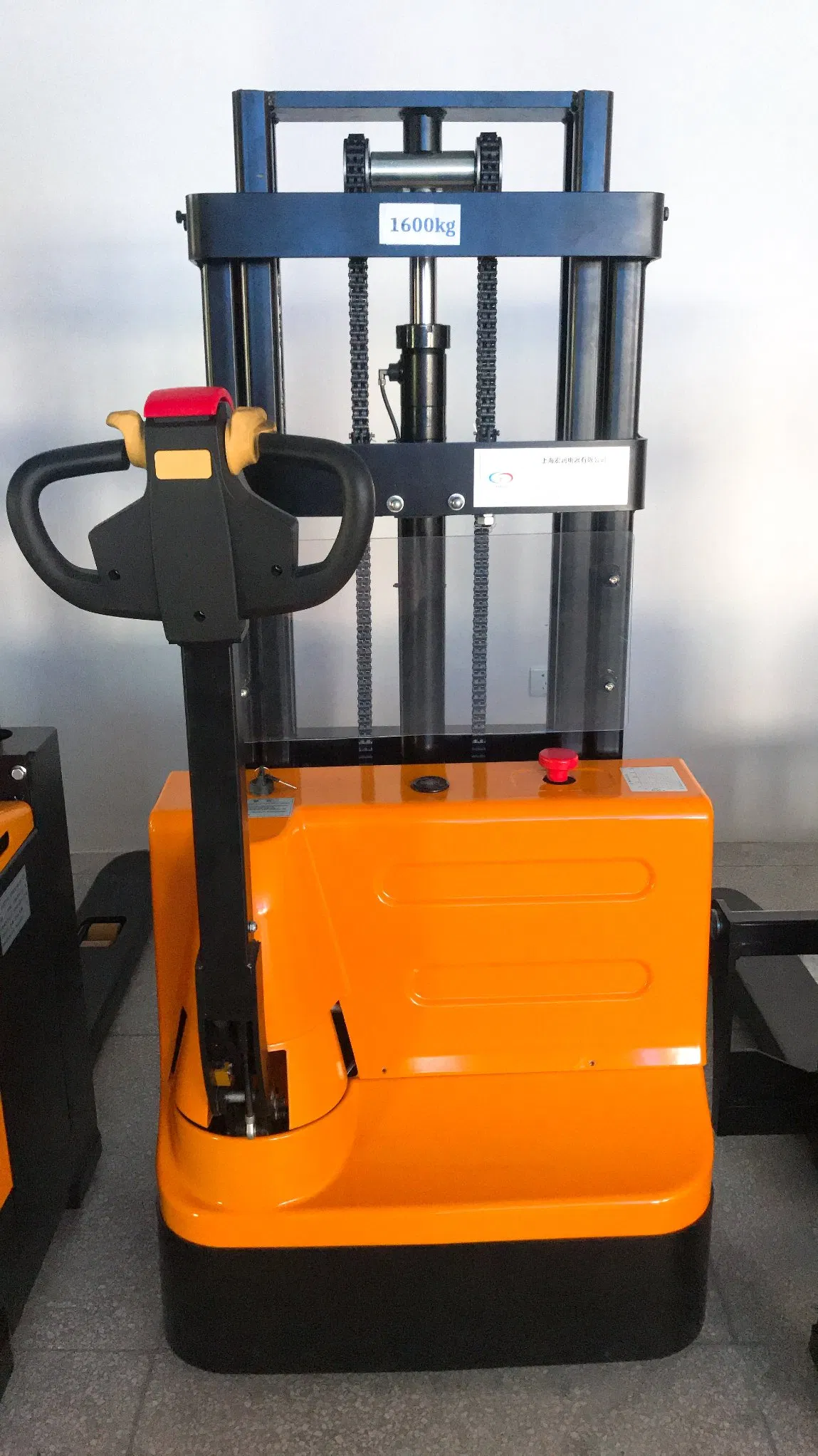 Mini 1ton Hydraulic Full Electric Powered Pallet Stacker with 3m Lift Lead-Acid Battery