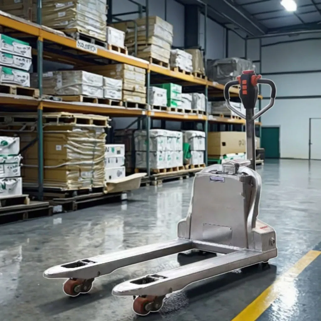 304 Stainless Steel Full Electric Pallet Truck Use for Food Industry