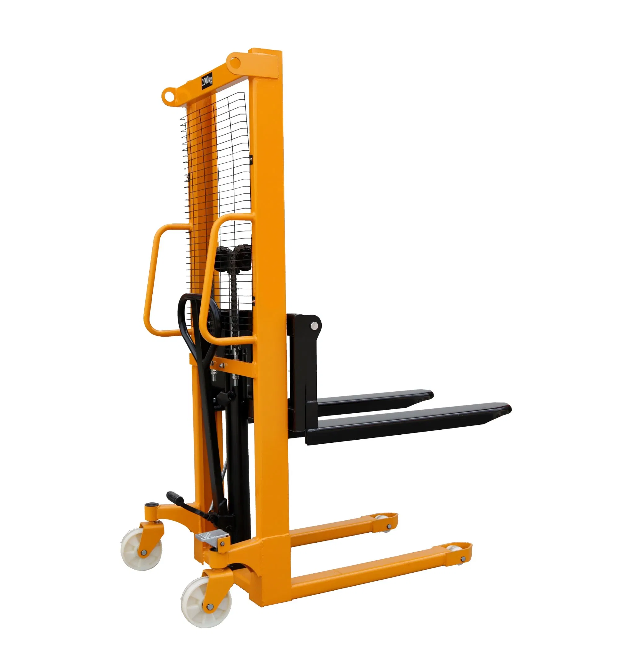 Factory Direct 500kg-1000kg Manual Electric Hand-Pushed Forklift Small Hydraulic Self-Lift Stacker