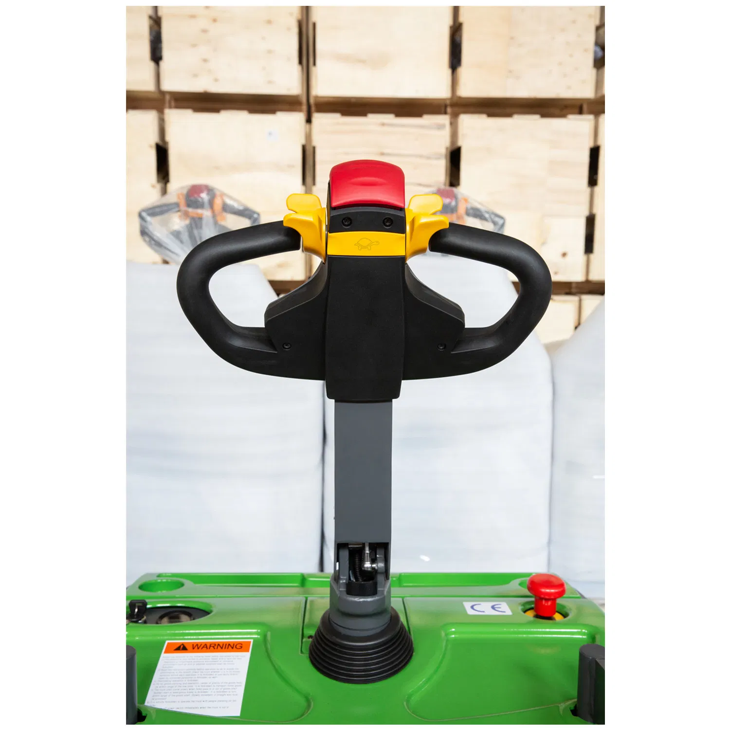High Precision Electric Pallet Lift Truck with 127X57mm Additional Wheels