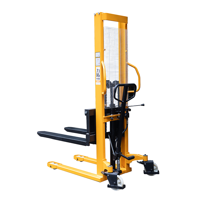 1 Ton Hand Forklift Jack Truck Manual Pallet Truck Stacker Use in Warehouse Hydraulic Hand Operated Manual Lifter Forklift