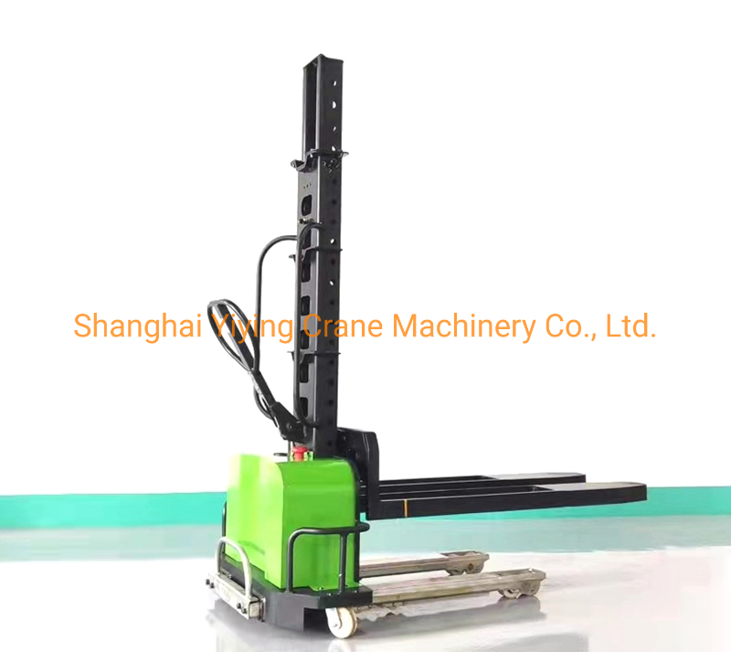 500kg 1000kg Self -Loading Electric Stacker Portable Auto Lift Pallet Forklift with Lithium Battery