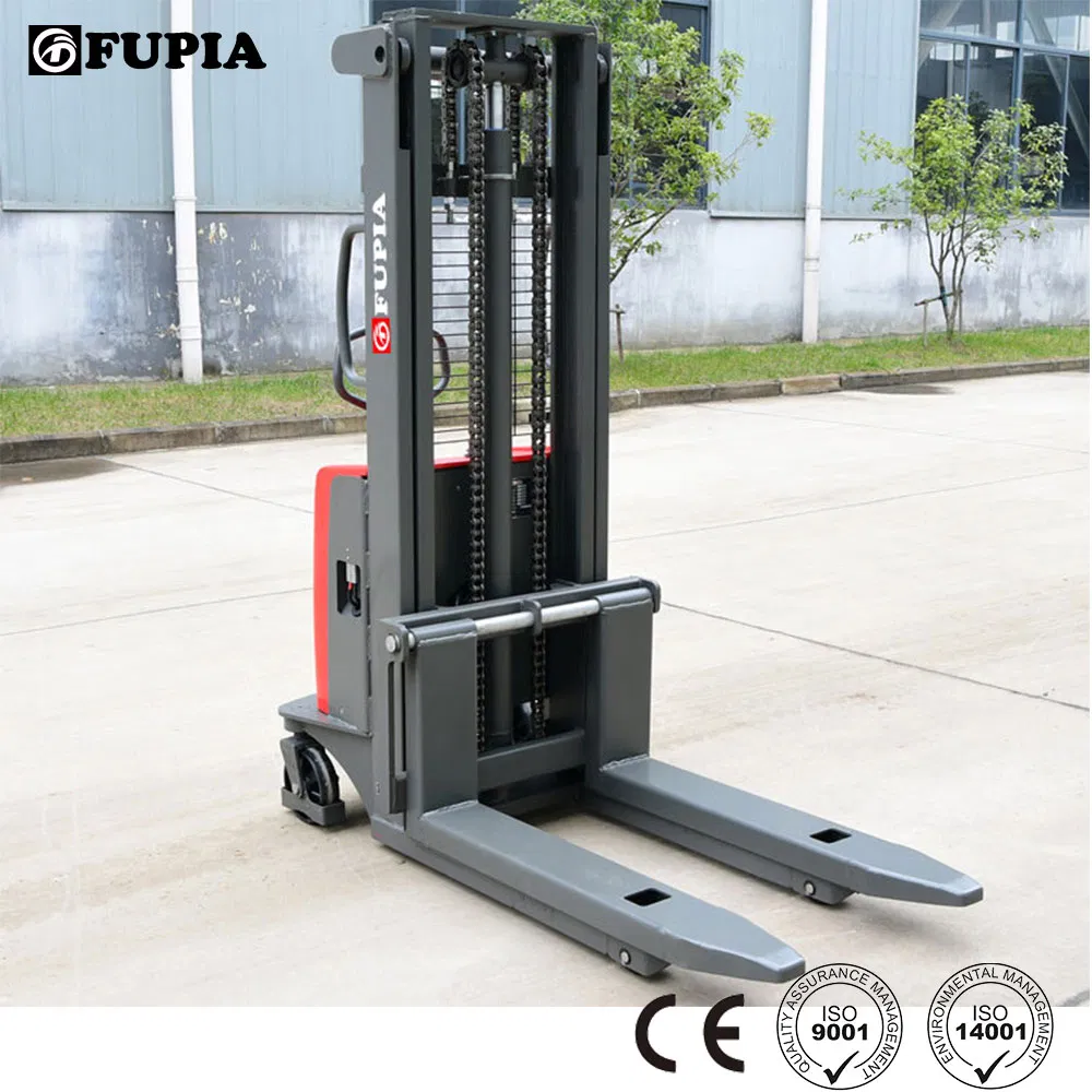 Factory Price Lifting Height 3m Hugo 1ton Half Electric Forklift Semi Electric Stacker