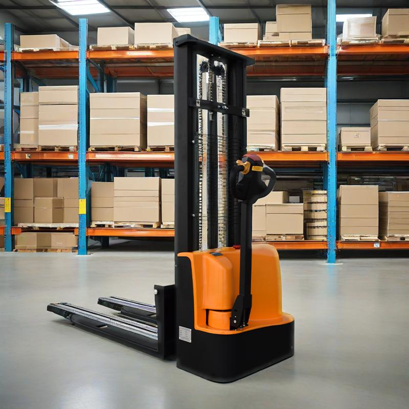CE Electric Battery Hydraulic Forklift Lifting Equipment Hand Pallet Reach Truck Jack Material Handing Equipment Standing on Pallet Stacker Fork Lift for Sale