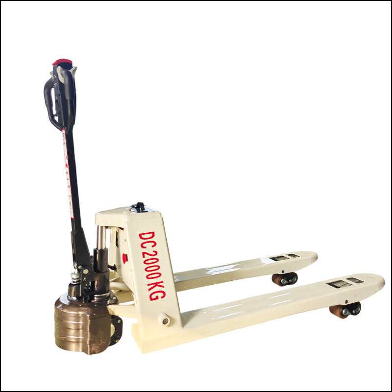 Multi Functional Electric Pallet Truck with Weighing Scale for Shipping Docks 2 Ton Electric Pallet Truck