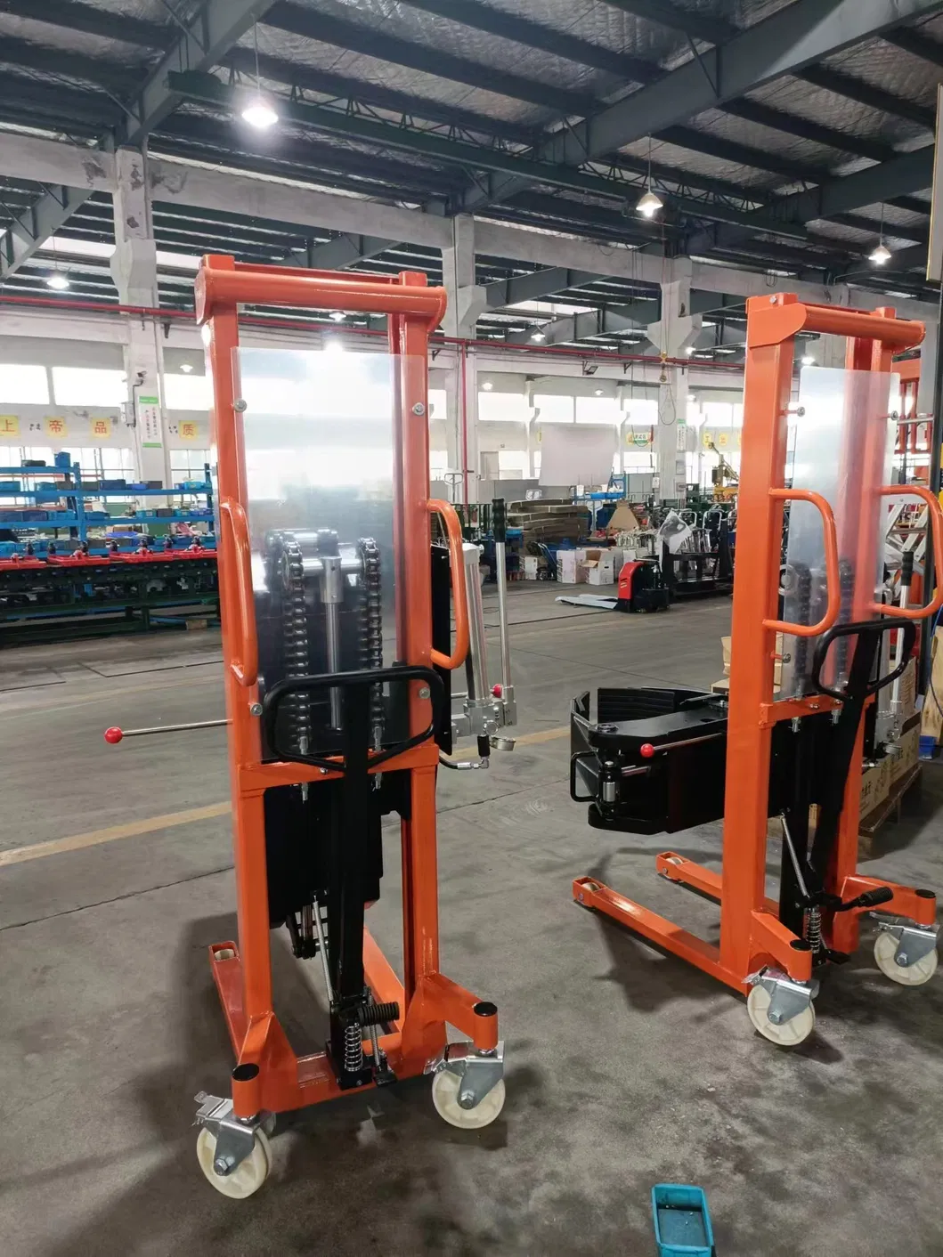 Manual Roll Stacker Side View