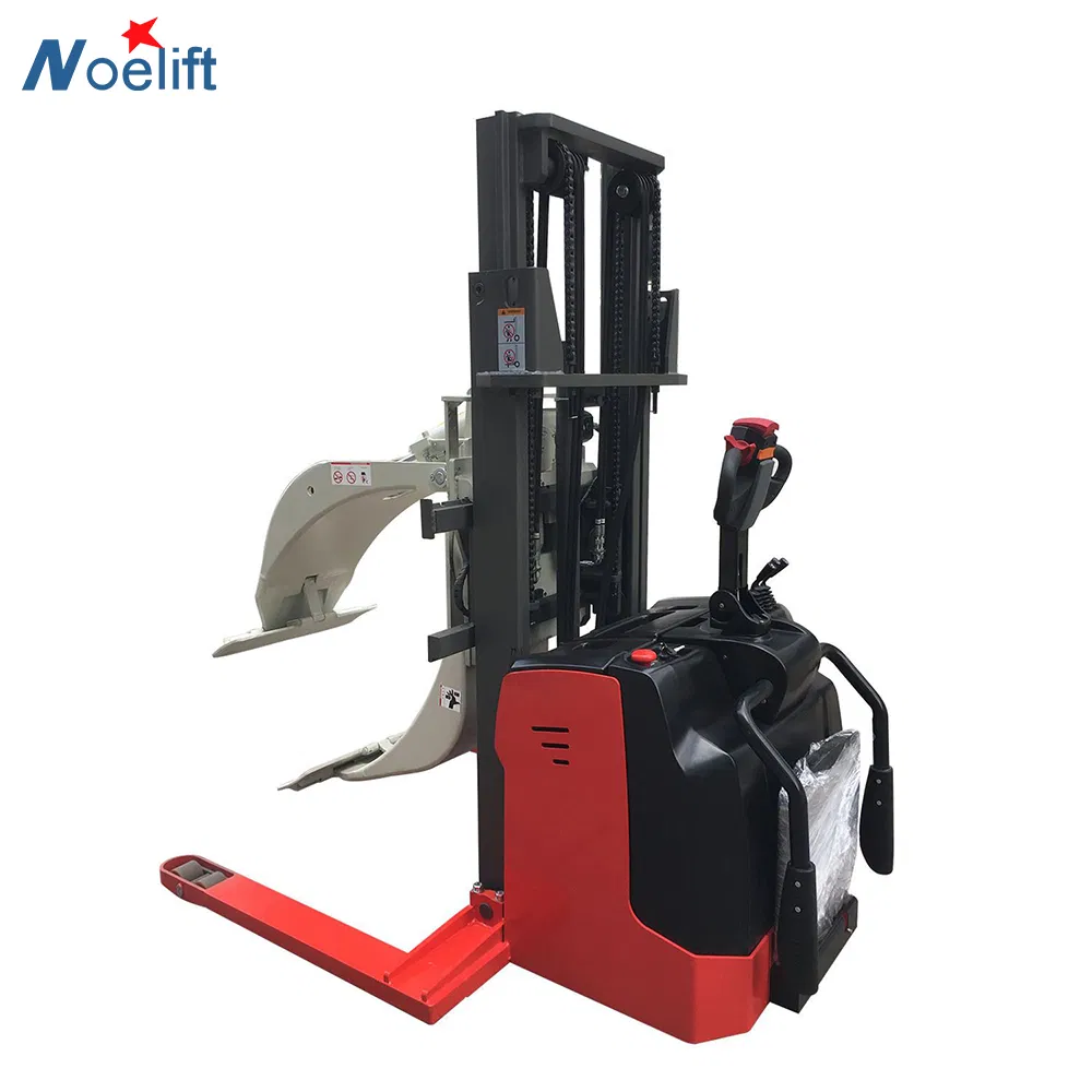 China 1000kg 1500kg 2000kg Battery-Powered Pedestrian Pallet Stacker Full-Electric Electric Forklift for Restaurant Industries