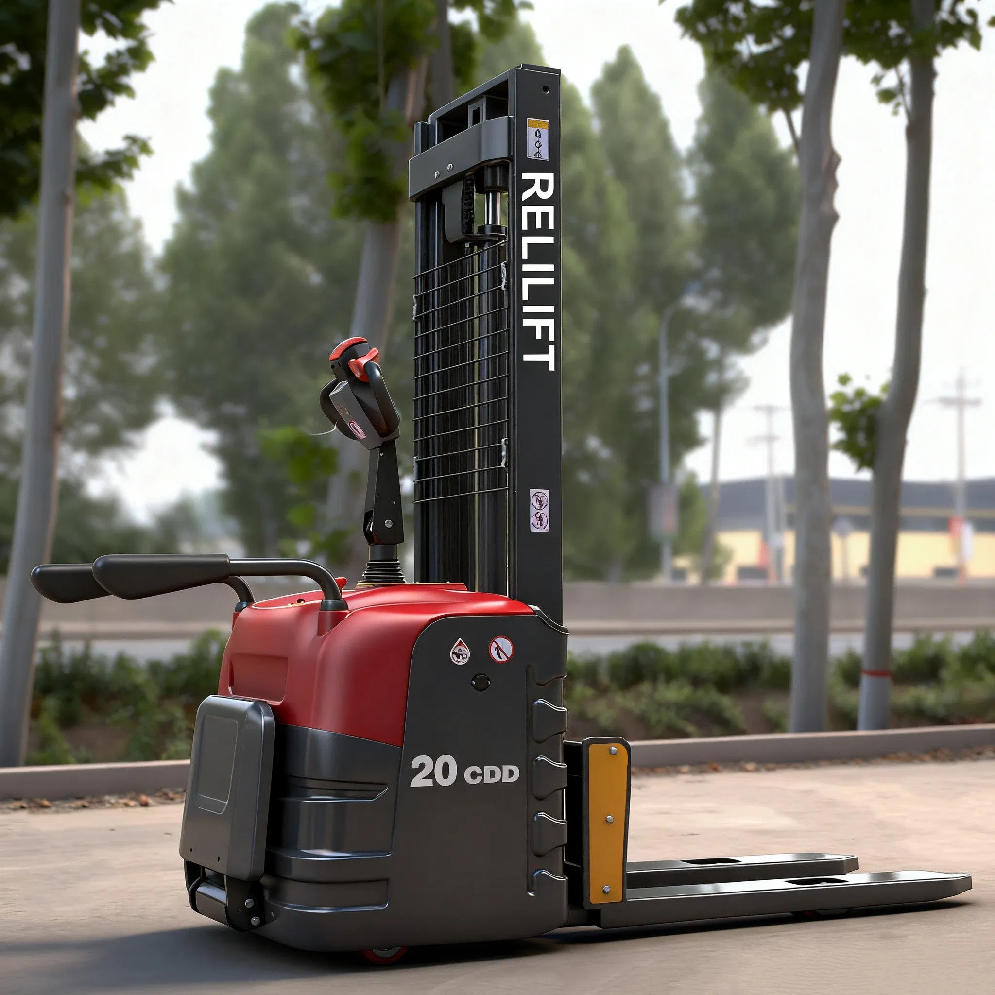 Free Shipping Stacker Electric Forklift Pallet Lifter 2000kg Full Electric Walkie Stacker Cheap Price