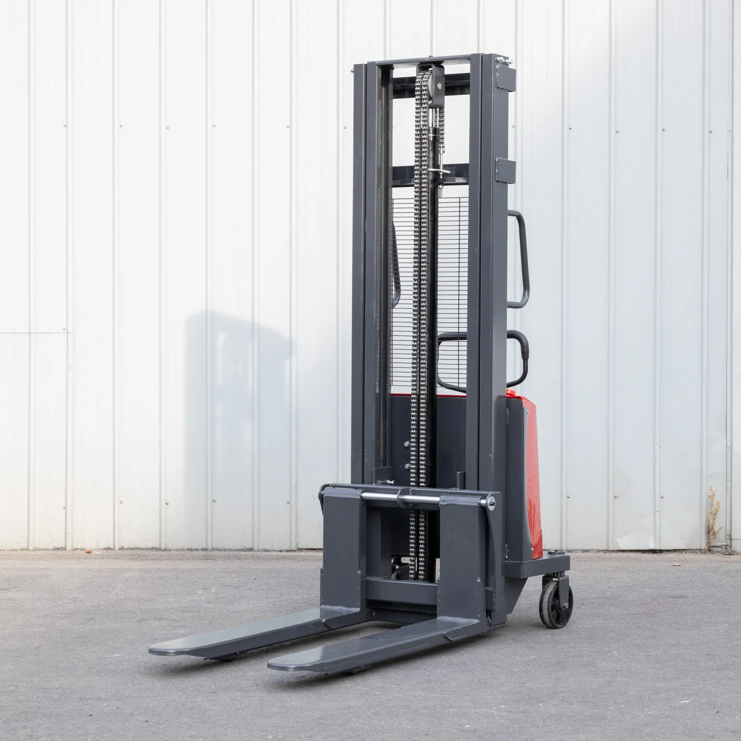 Semi-Electric Stacker with Ergonomic Design for Heavy Duty Tasks