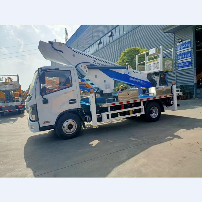 Dongfeng 4X4 4WD 25m 28m Telescopic Boom Lift Truck Mounted Aerial Work Platform for Sale