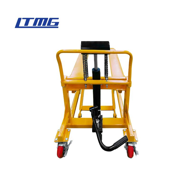 Ltmg 1t 1.5t Manual High Lift Hydraulic Pallet Truck Scissor Lift Mini Manual Scissor Lift