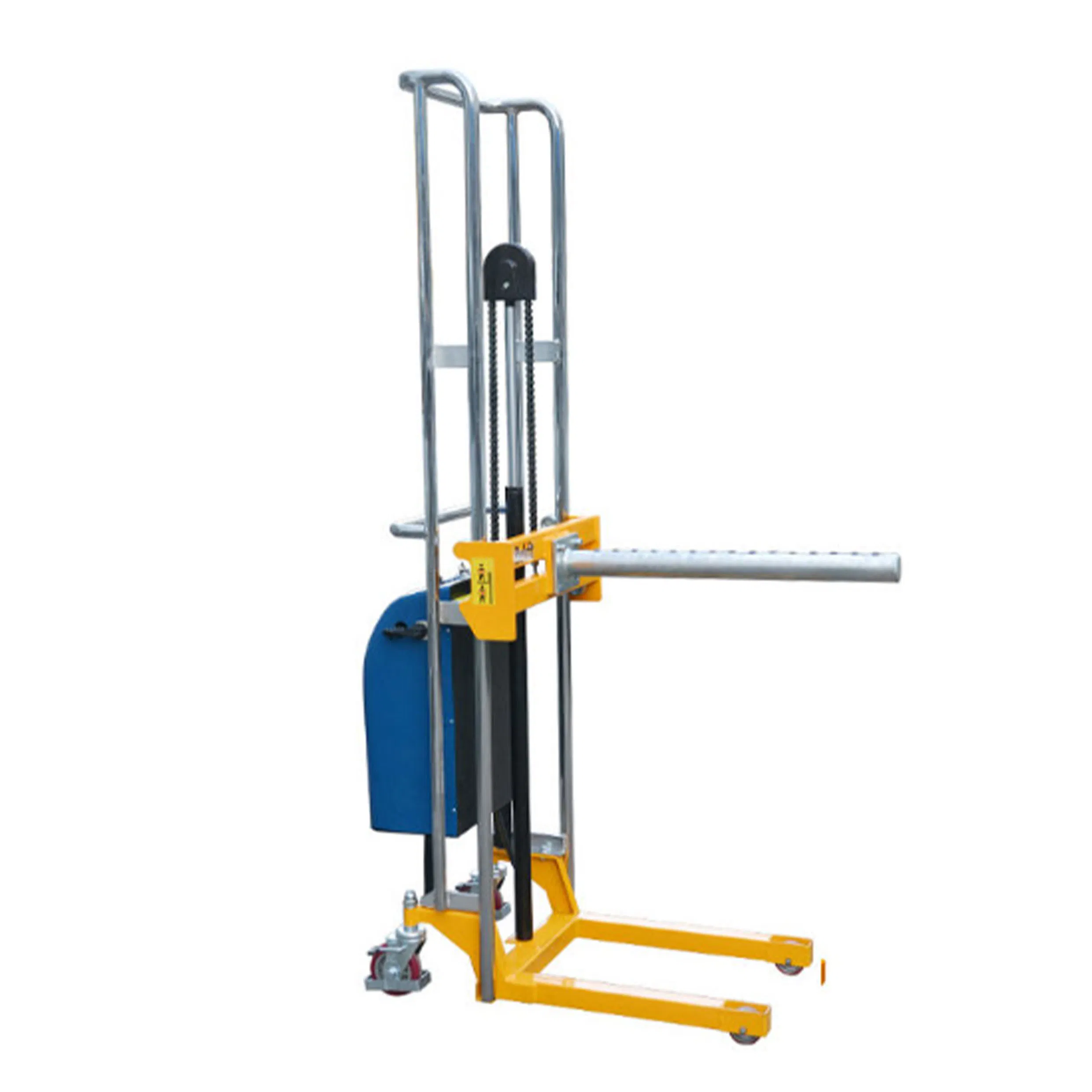 Portable Semi Electric Stacker with Adjustable Fixed Fork