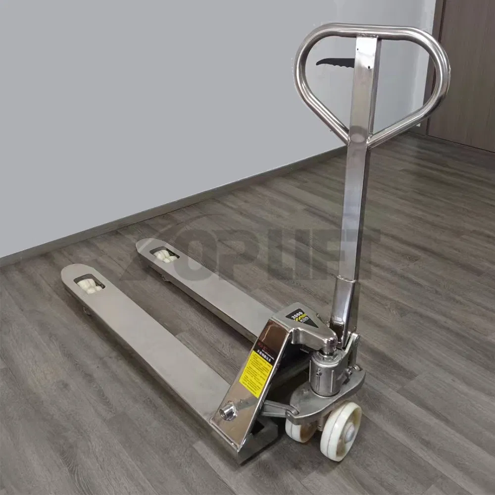 Durable Stainless Steel Hydraulic Hand Pallet Truck with 2000kg Capacity