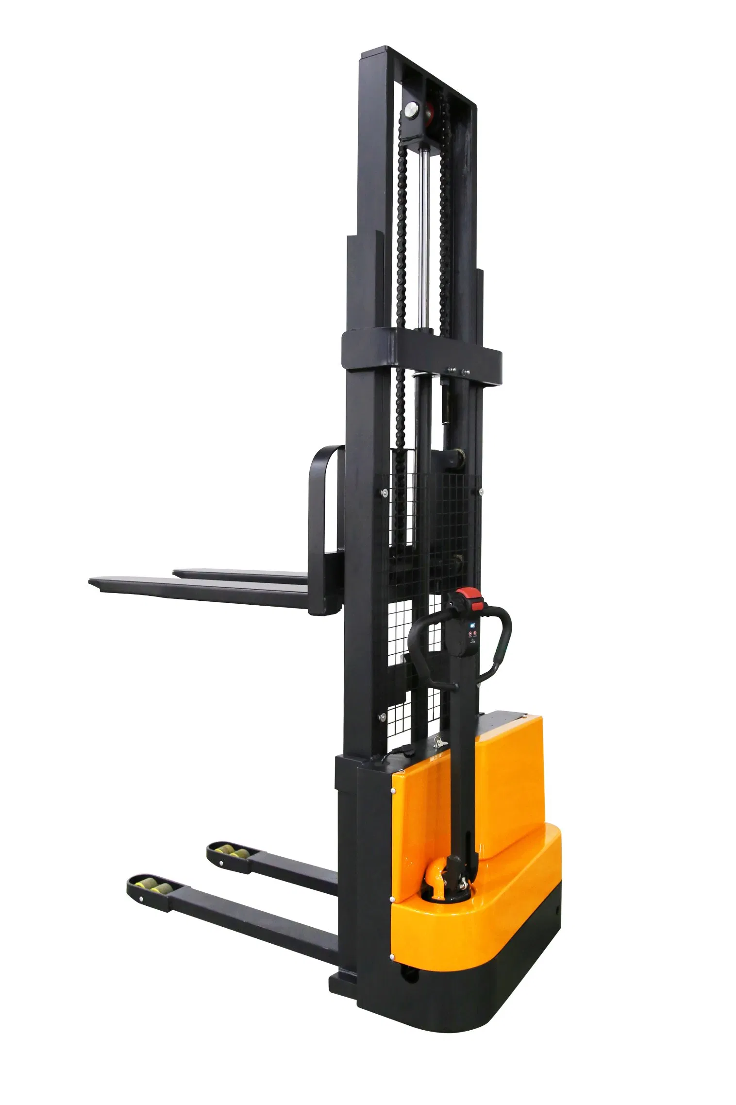 Electric Li-ion Stacker 1.5 Ton Pedestrian Fork-Over Type Electric and Manual Convertible