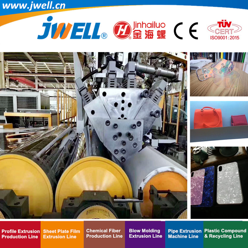 Jwell -TPU Film Making Machine Extrusoin Plastic Recycling Machinery Used in Field of Shoe Clothes Sport Equipment and Car Seat Material
