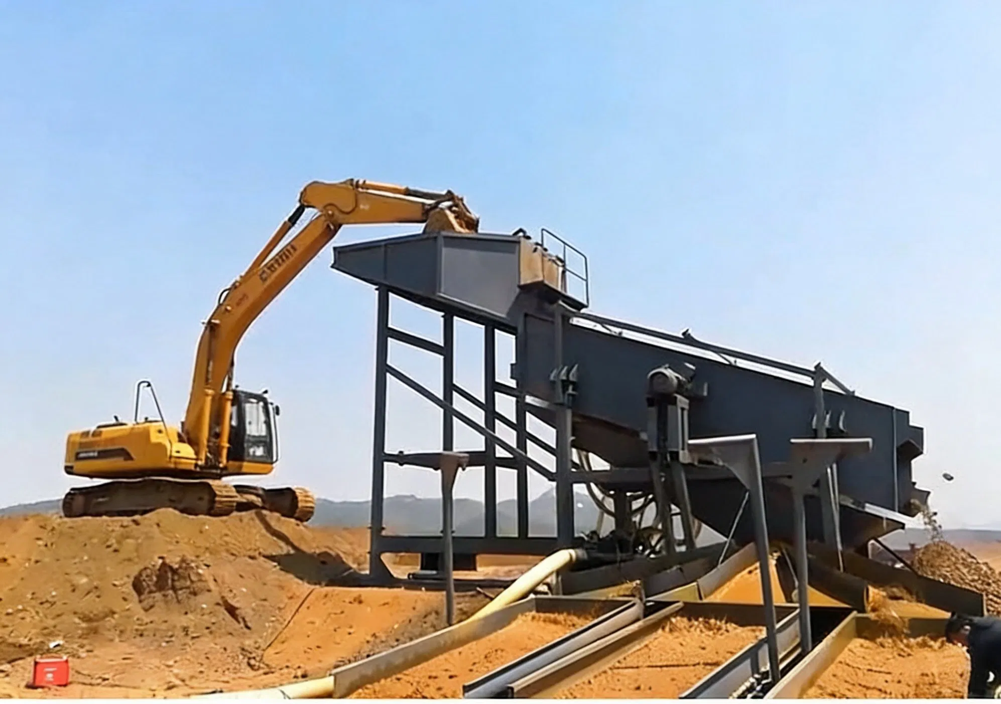 Vibrating Screen Gold Washing Machine for River Sand
