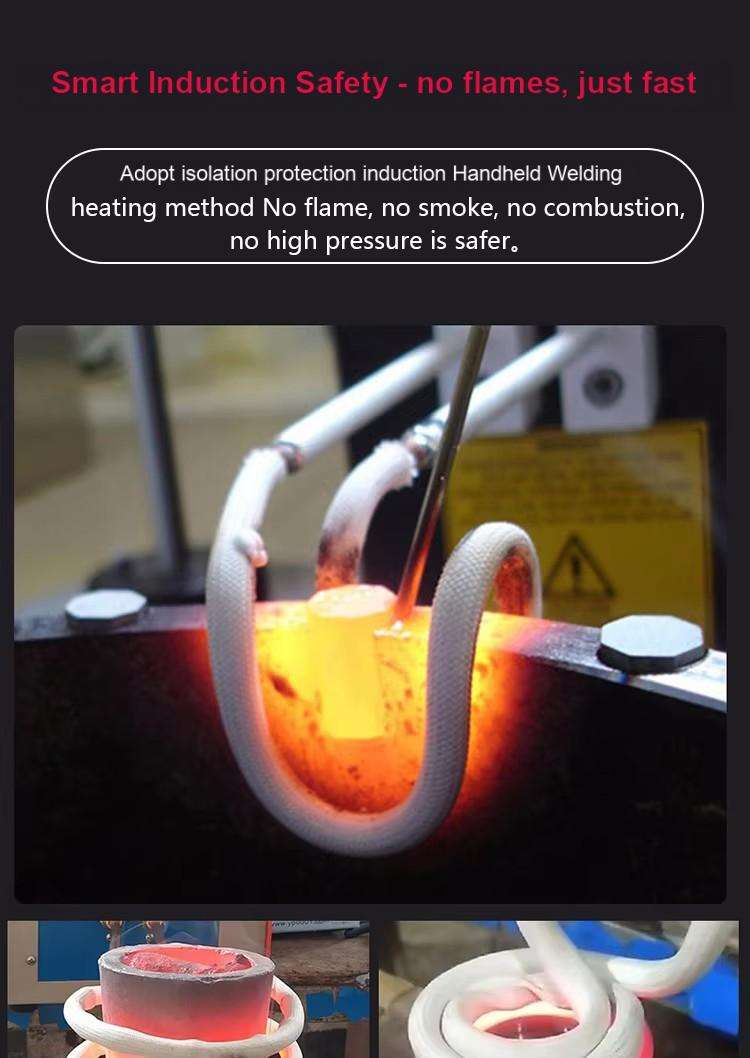 Handheld Quenching Brazing Forging Soldering High Frequency Induction Heating Machine