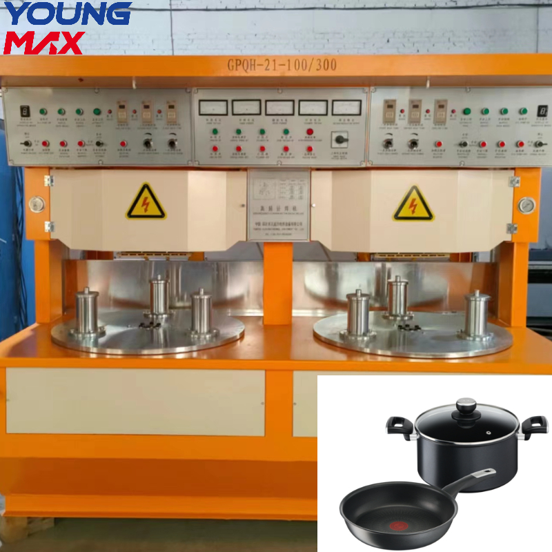 Youngmax Cookware High Frequency Heating Induction Automatic Brazing Machine Price