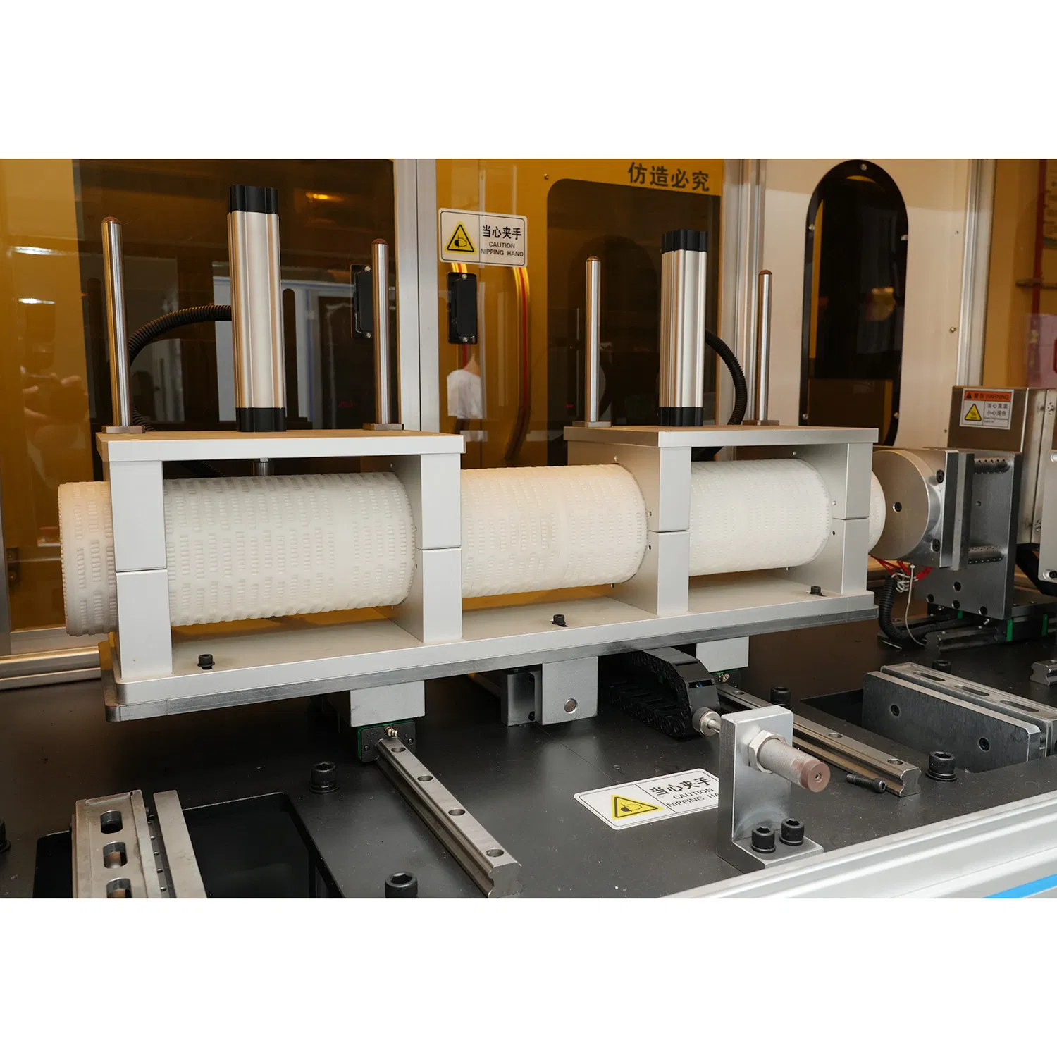 Industrial Grade Servo Large Flow PP Filter Cartridge End Cover Hot Plate Welder