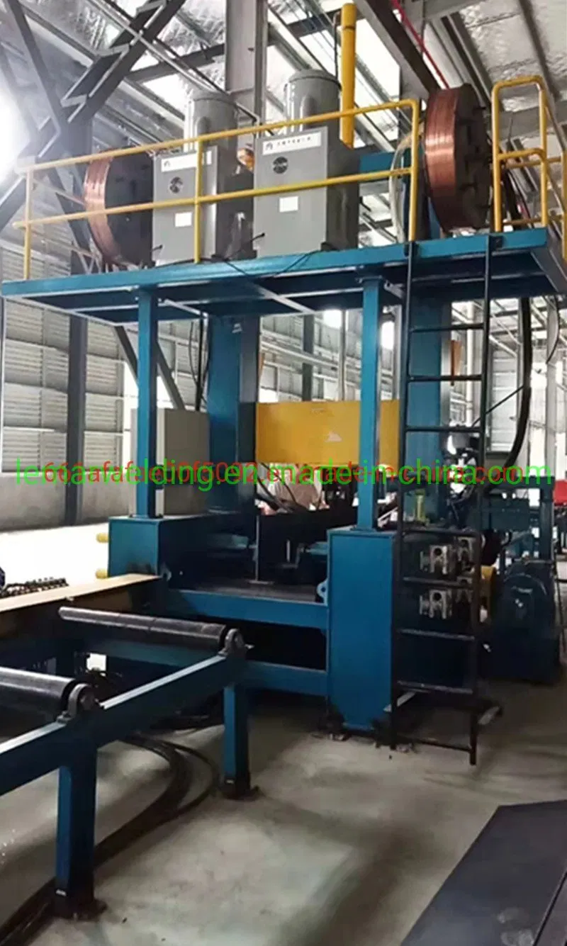 AC Drive Cantilever H Beam Automatic Welding Machine with Assembly Straightening