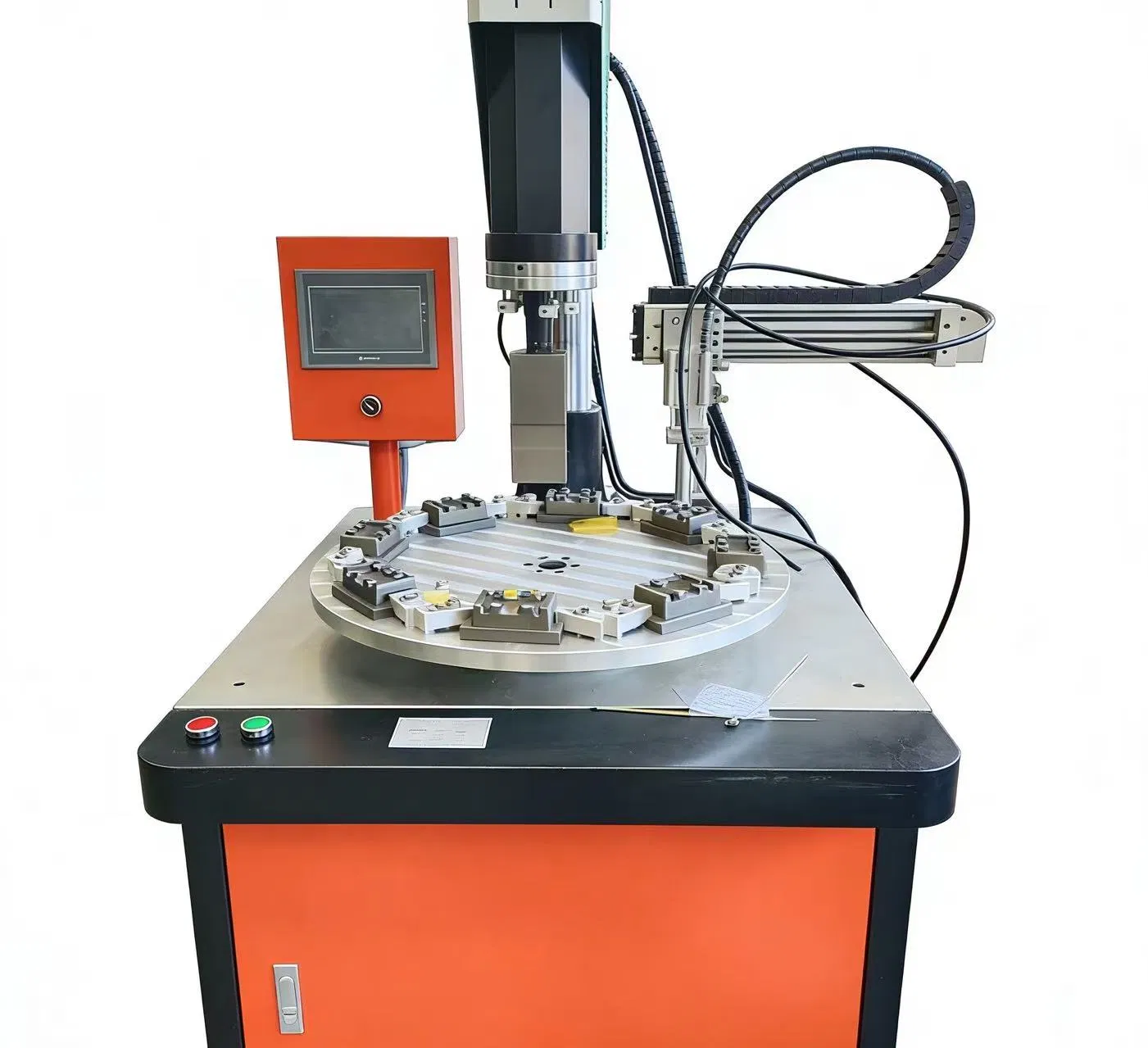 Servo System Rotary Multi-Station Semi-Auto Ultrasonic Plastic Welder for Toy Products Welding