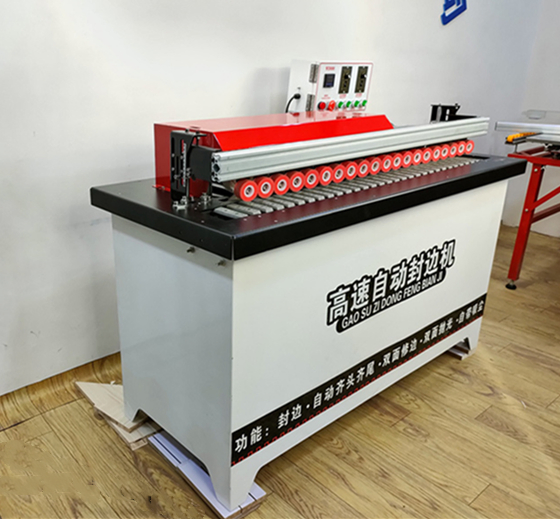 Portable Edge Banding Machine CNC Woodworking Manual Small Automatic Home Improvement Furniture Edge Bander with Hot Melt Adhesive Paint-Free Ecology Cabinet