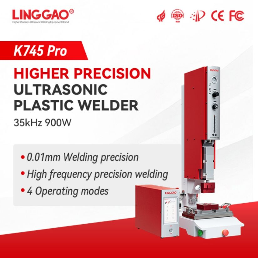 Linggao K745 PRO 35kHz 900W High-Frequency Automated Ultrasonic Metal Welding Machine for Tank Fabrication