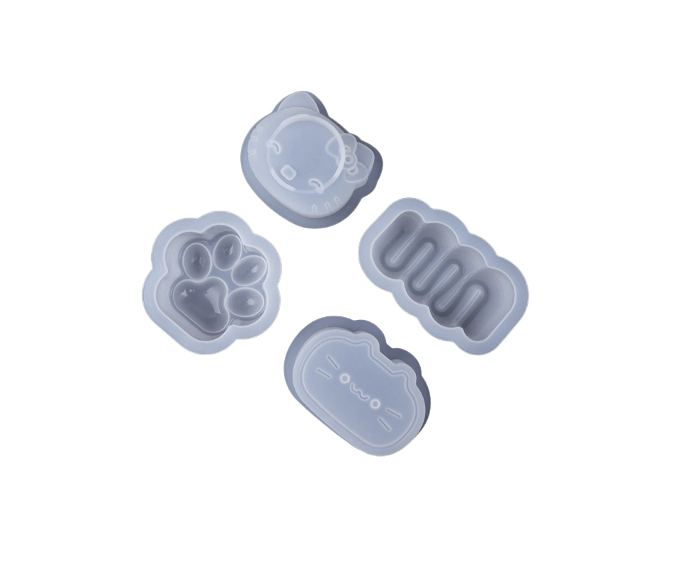 Plastic Injection Moulding Parts Silicone Molds Handmade DIY Toast Cheese Cat Claws Drip Glue Molds