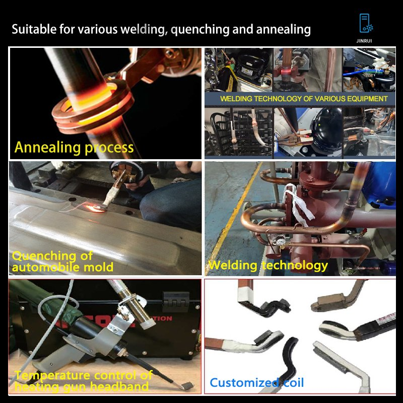 Motor Copper Metal Plate Hand-Held Ultra High Frequency Induction Heating Welding Machine