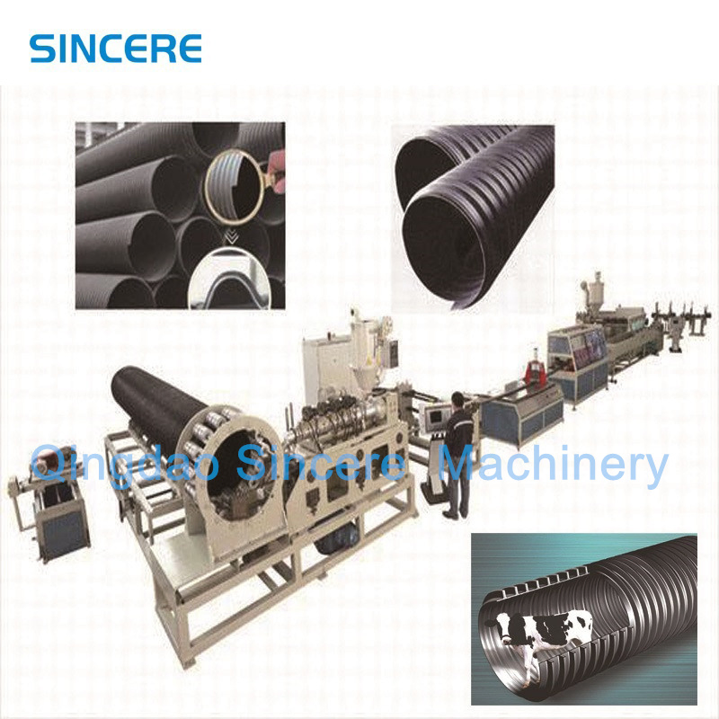 Hot Sale Steel Reinforced Spirally Wound Pilyethylene Drainage Pipe Production Line