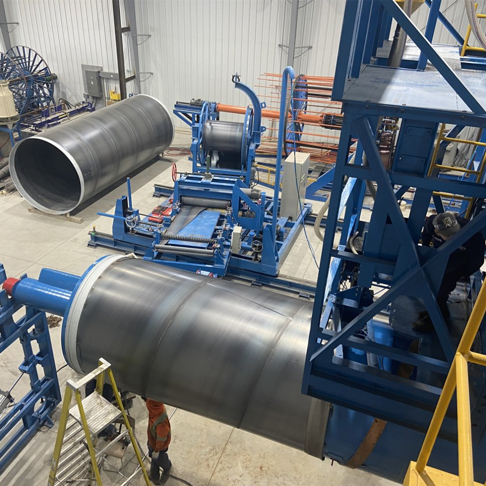 Precast Concrete Cement Pipe Steel Cylinder Submerged Arc Welder