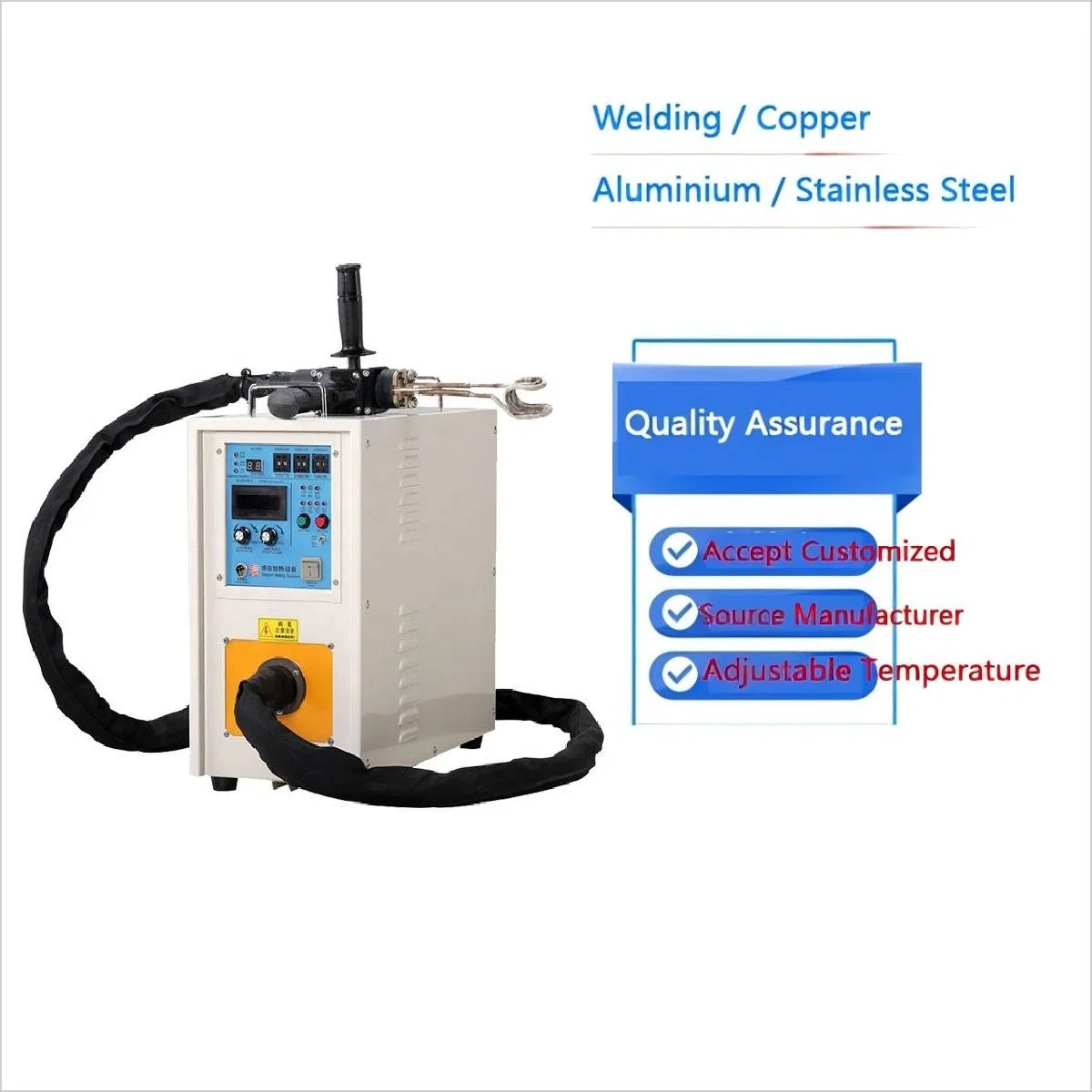 Handheld Quenching Brazing Forging Soldering High Frequency Induction Heating Machine