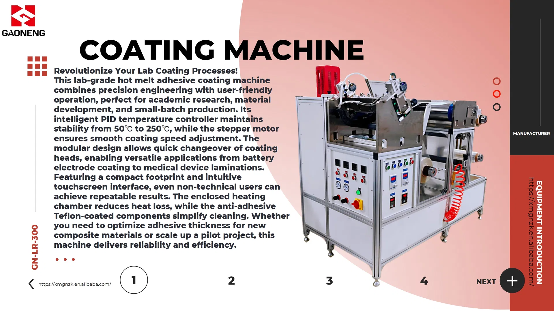 Roll-on Film Coating Machine