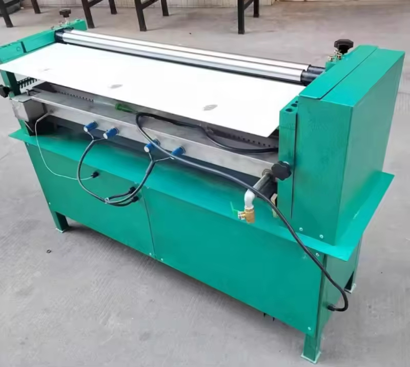 Small Hot Melt Glue Applicator Spreader Application Manual Cardboard Paper Sheet Adhesive Coating Pasting Gumming Gluing Machine