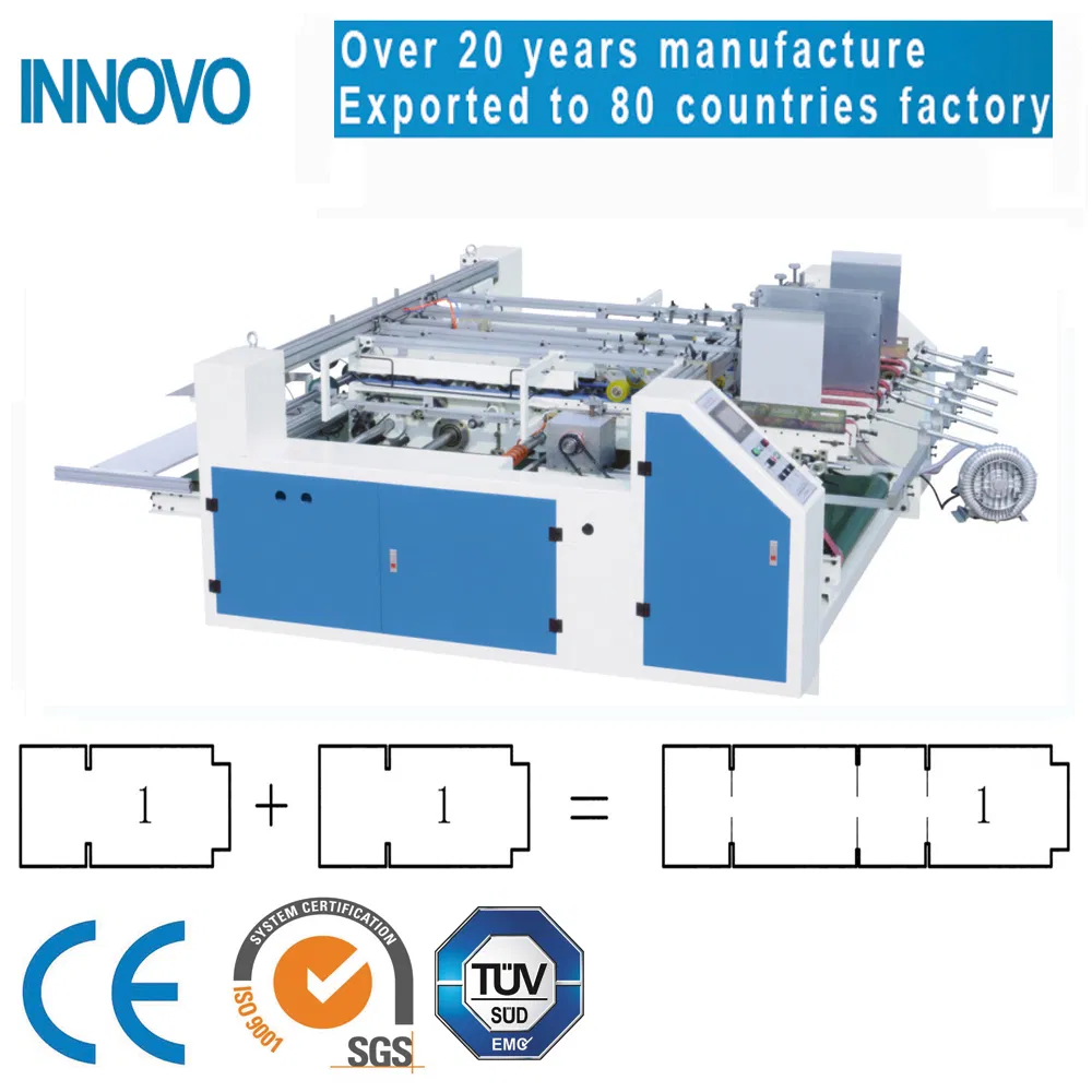 Two Pieces Carton Box Gluing Machine, Multi-Operation Station Model