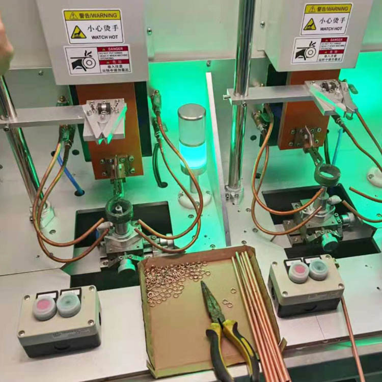 Customized High Frequency Induction Copper Tube Shunt Brazing Machine