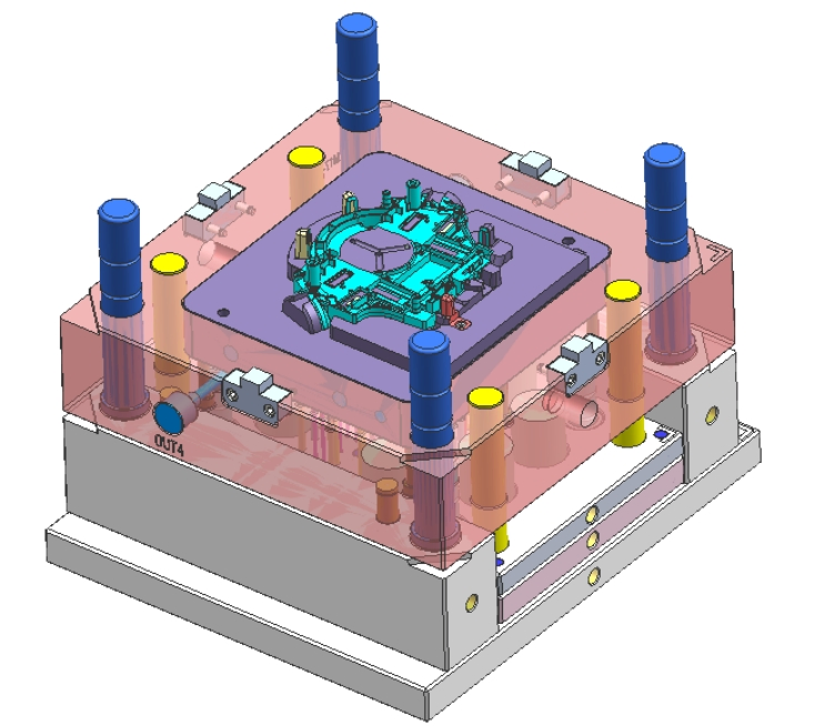 Precision Plastic Injection Mould Ultrasonic Welding Plastic Shell Container Handle