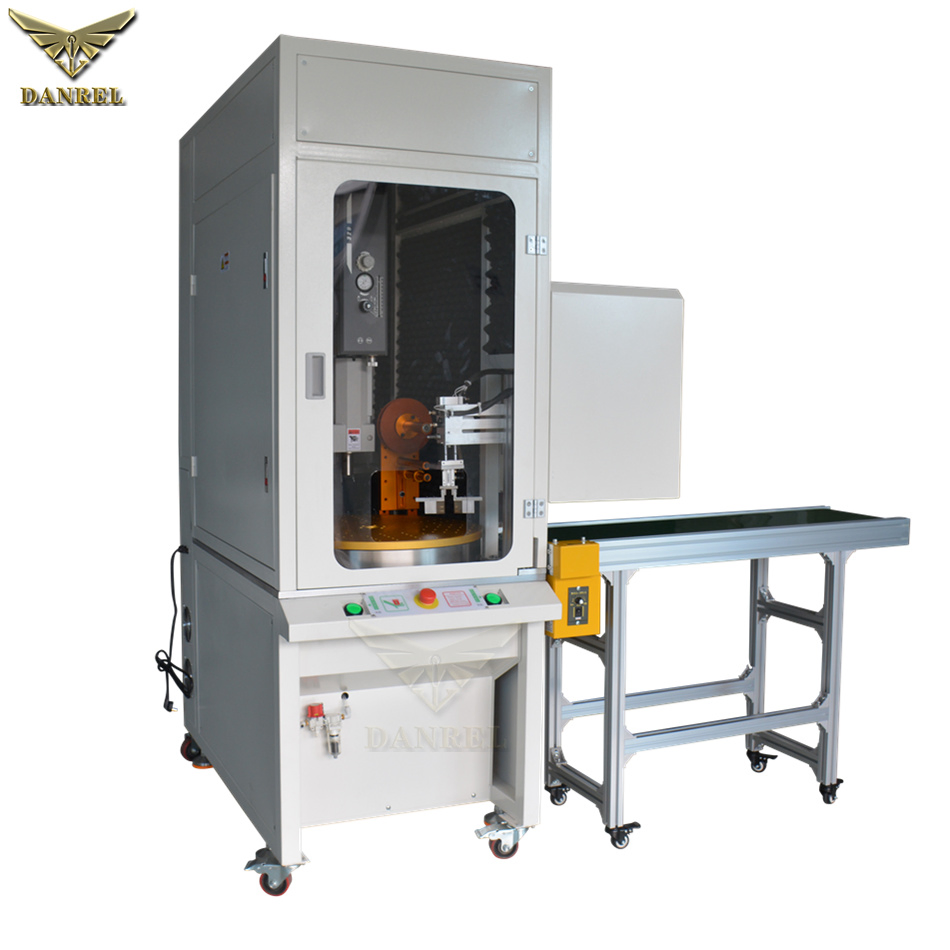 High Power Automated Turntable Ultrasonic Plastic PP Welding Machine with Robotic Arm