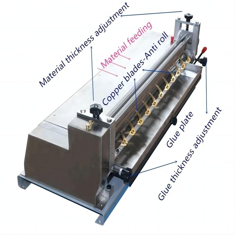 Manual Hot Melt Edge Facial Paper Box Gluing Machine for Small Boxes and Paper
