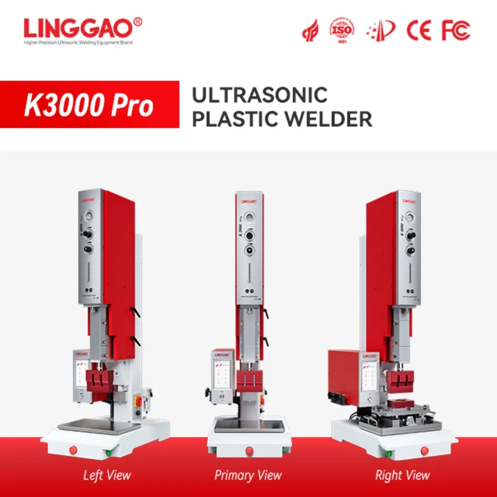 Linggao K3000 PRO 20kHz 3000W Automated Handheld High-Power Ultrasonic Plastic Welding Machine for Automotive Exterior