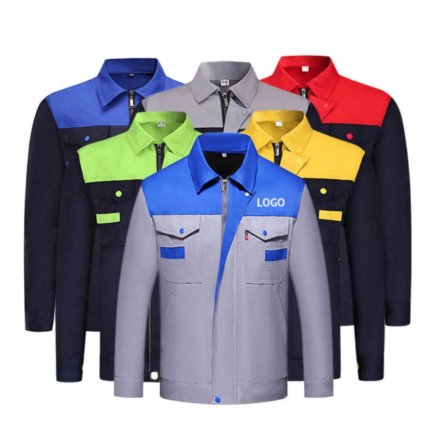 بيع ساخن قميص موحد عالي الجودة ملابس عمل للرجال متين جداً جاكيت عمل وفق المعايير الدولية للرجال ملابس مصنوعة من أقمشة مستدامة